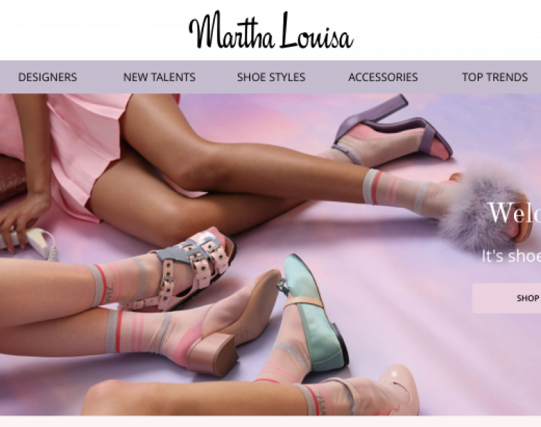 Launch of new footwear e-commerce site: MarthaLouisa.com