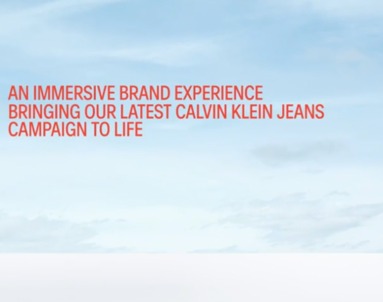Calvin Klein teams up with Amazon Fashion for a NYC Market experience