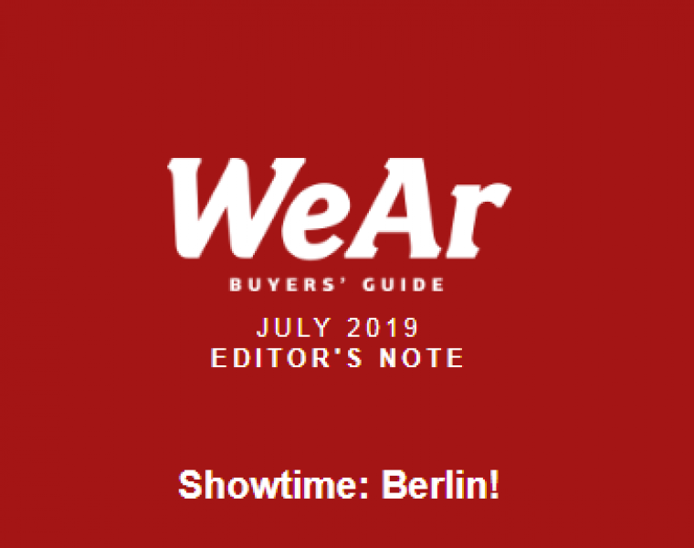 Buyers Guide Berlin July 2019 – Editor’s Note