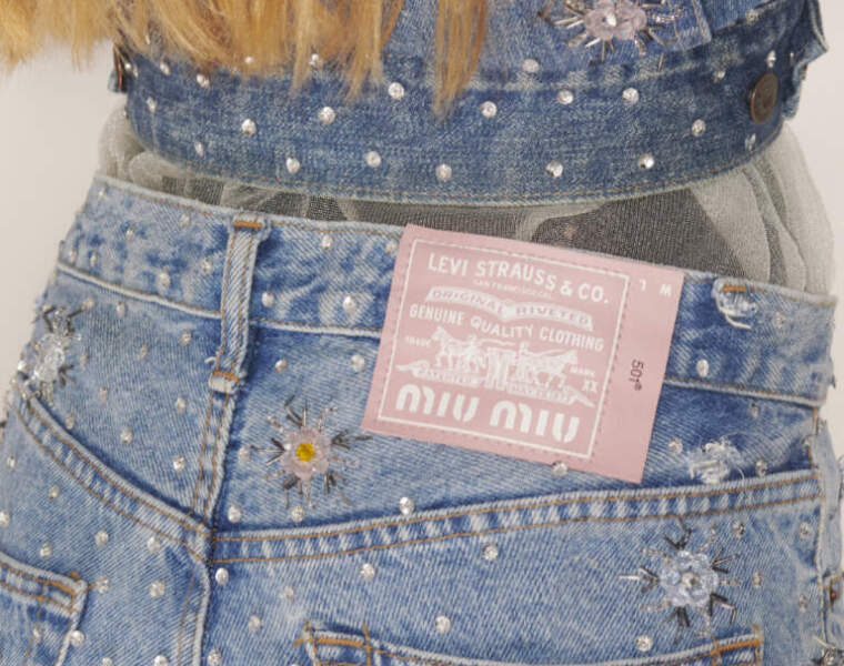 Upcycled by Miu Miu in collaboration with Levi’s