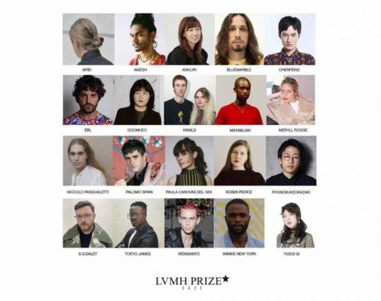 2022 LVMH Prize for young fashion designers, 9th edition: LVMH announces the list of 20 candidates shortlisted for the 2022 semi-final